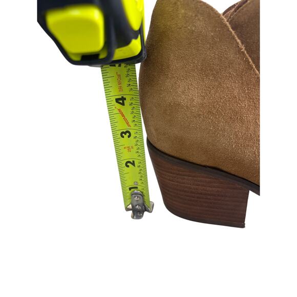 Jessica Simpson Tandra Camel Suede Leather High Heel Ankle Boot Size 8.5 - Picture 5 of 12